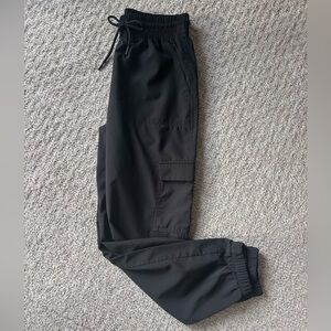 Black Cargo Jogger Pants